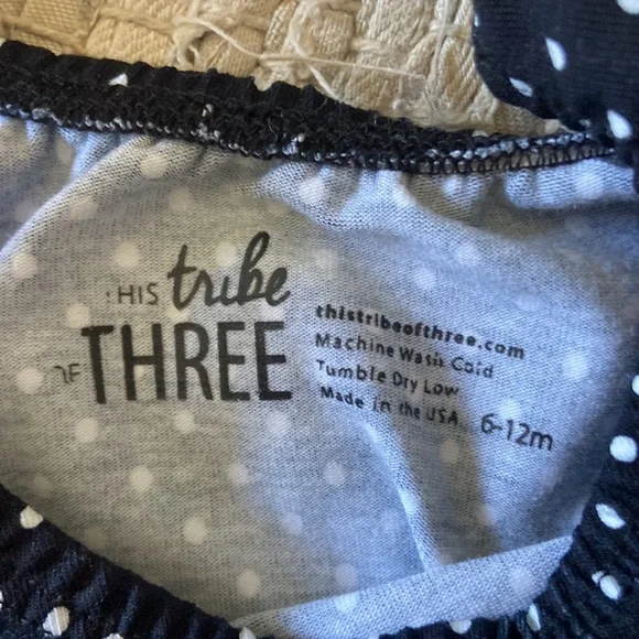 Polka Dot Bodysuit with Pink Ruffle Sleeves - Picture 2 of 3